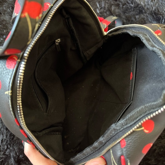 Cherry Print Mini Backpack - Picture 3 of 4
